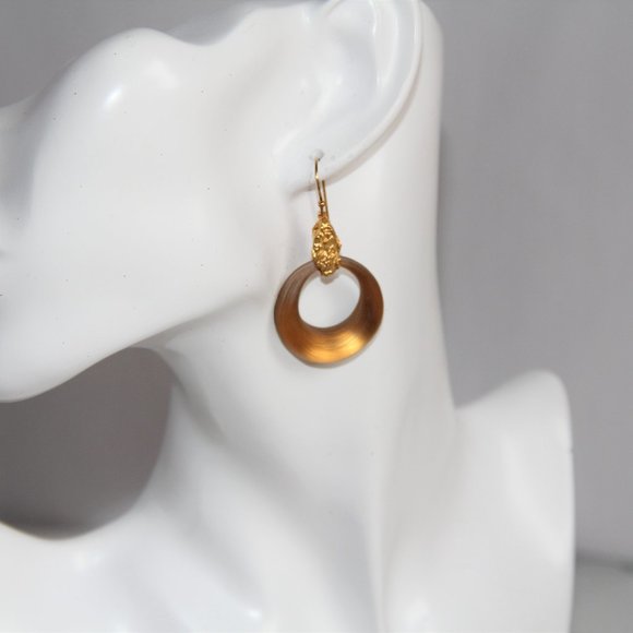 Alexis Bittar Jewelry - Alexis Bittar Gold Lucite Gold Nugget Earrings